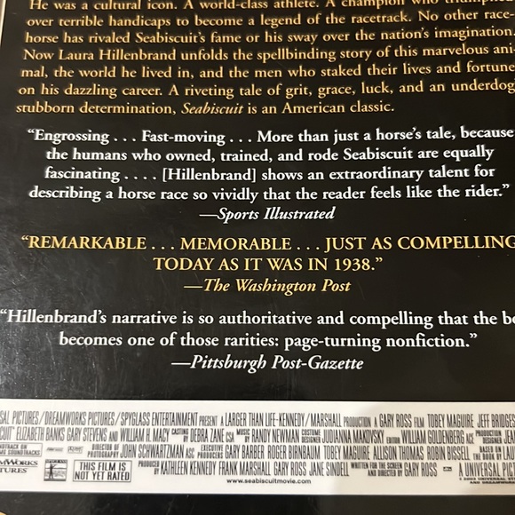 Seabiscuit An American Legend by Laura Hillenbrand paperback book
Bestseller - Picture 13 of 16